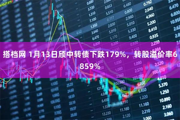 搭档网 1月13日颀中转债下跌179%，转股溢价率6859%